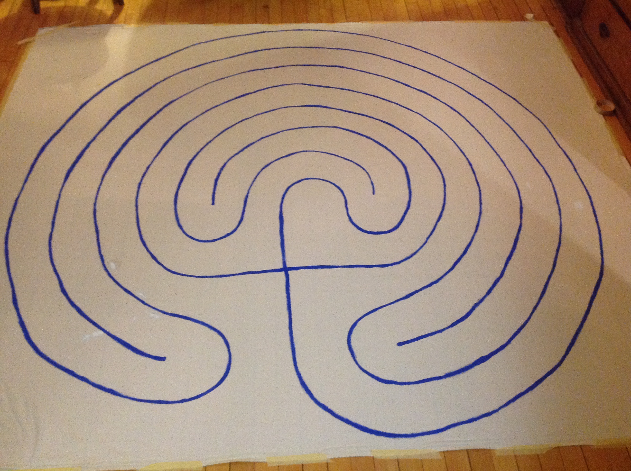 Labyrinth on a sheet (portable)